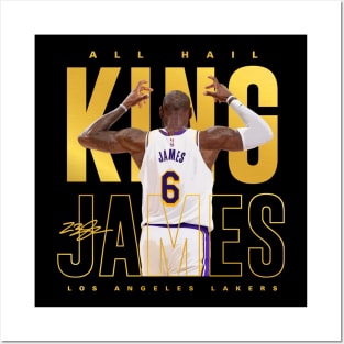 Lebron James All Hail The King Posters and Art